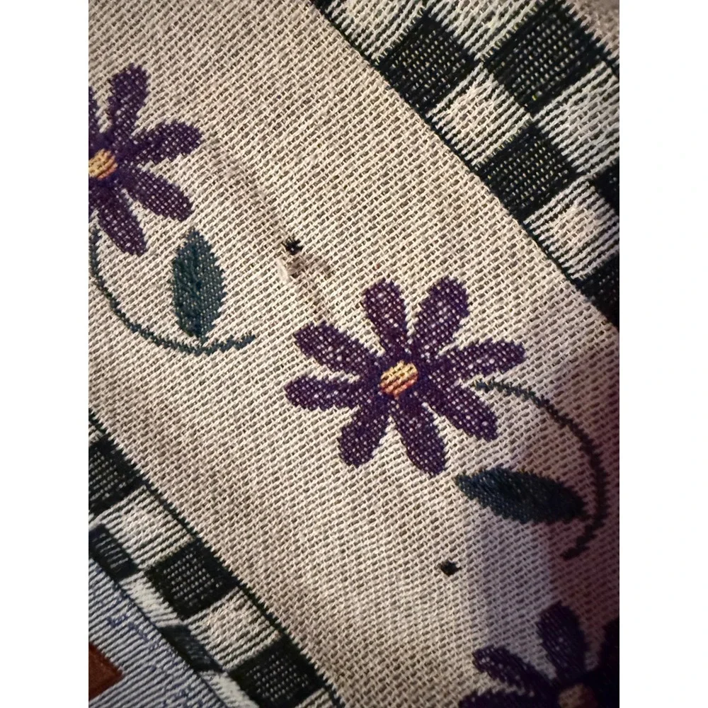 VTG Melanie‎ & Mary Woven Tapestry Friendship Throw Blanket Floral 50x60 Gifts
